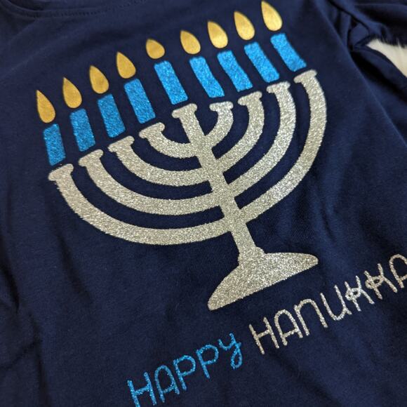 Jumping Beans Softest Tee Hanukkah Tee Shirt Sz 2T New - Picture 2 of 2